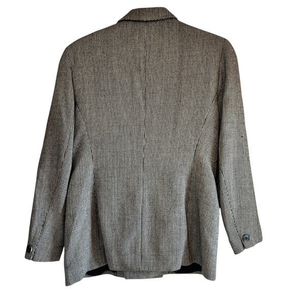 Jones New York 🇨🇦 wool vintage houndstooth blazer size 10 excellent condition - Picture 6 of 12